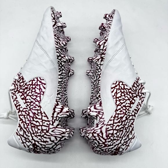 JORDAN TIEMPO LEGEND VI FG WHITE/CRIMSON MENS SIZE 8 [CT7873-601]